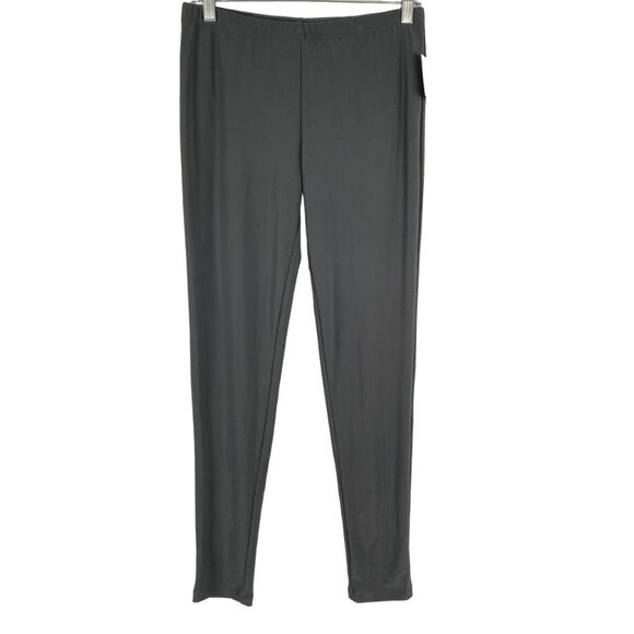 Clara Sun Woo Leggings Pants Gray Solid Polyester Blend NWT Women's Small Flawed - Picture 1 of 10